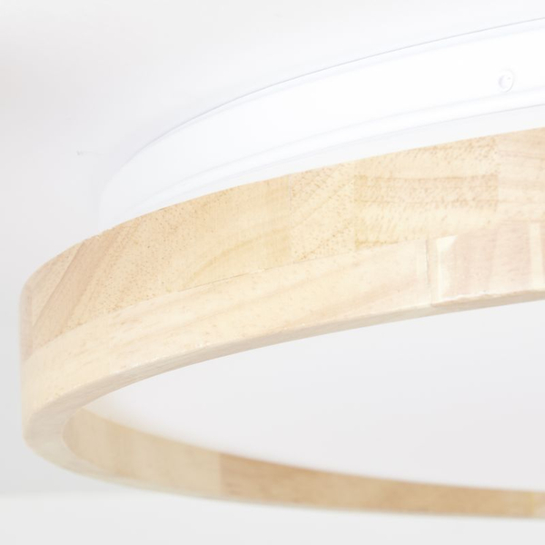Ledowy plafon Alson G99787/75 LED 32W 3000-6500K na pilot drewniany biały