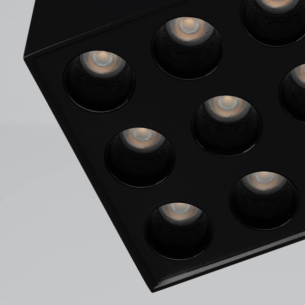 Prostokątny plafon Ozzy SL.1211 Sollux LED 16W 4000K podłużny czarny