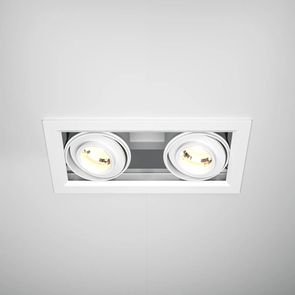 Podtynkowa lampa Metal Modern DL093-02-10W3K-W LED 20W 3000K punktowa biała