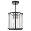Wisząca lampa do przedpokoju Kiran KIR0122 kryształowa czarny