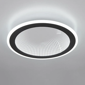 Okrągła lampa sufitowa GLACE R67681132 LED 21,5W 2700-6500K czarny biały