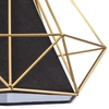Druciana LAMPA wisząca HIRA 318558 Polux industrialny zwis piramida złota czarna