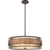 Wisząca LAMPA orientalna QZ-LAGUNA-P Elstead QUOIZEL zwis OPRAWA mozaika ciemny brąz beżowy