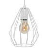 Wisząca lampa industrialna Brylant 2222 TK Lighting klatka metalowa biała