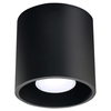 Sufitowa lampa downlight SL.0016 metalowa tuba czarna OUTLET