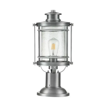 Zewnętrzna lampa stojąca BOOKER QN-BOOKER3-M-IA lampion IP44 srebrny