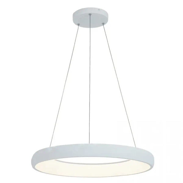 Pierścieniowy żyrandol wiszący 2053 LED 50W 3000K do salonu biały