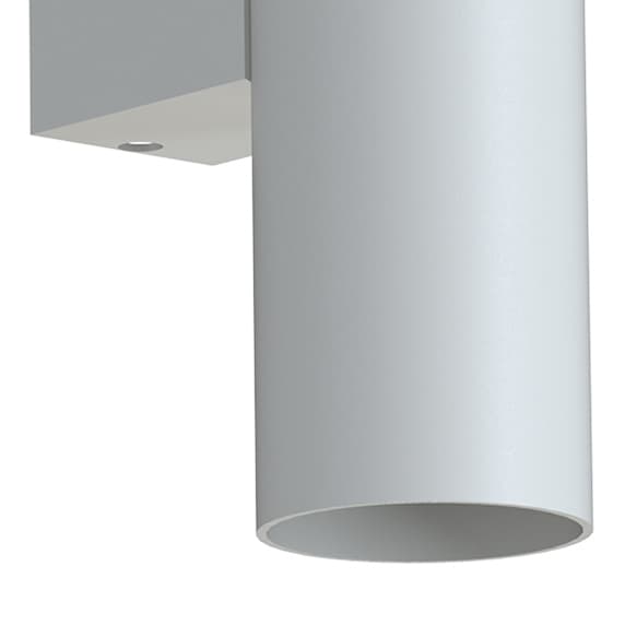 Podłużna lampa ścienna tuba Fourty 10888 Nowodvorski sypialniana jedwabisty szary