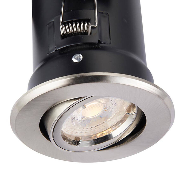 Regulowana lampa sufitowa Shield 50681 wpuszczana srebrny