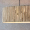Wisząca lampa drewniana Longshore 101692 beżowy czarny