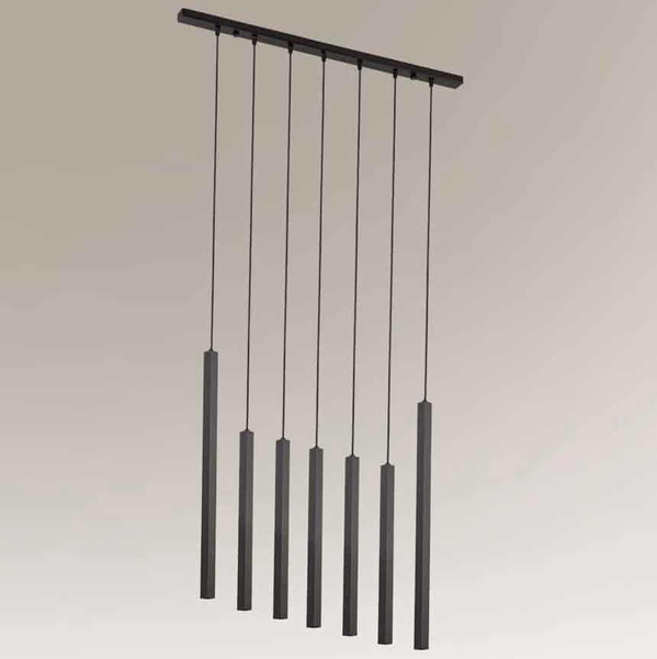 Loftowa LAMPA wisząca AOMORI 7984 Shilo metalowa OPRAWA zwis kaskada czarna