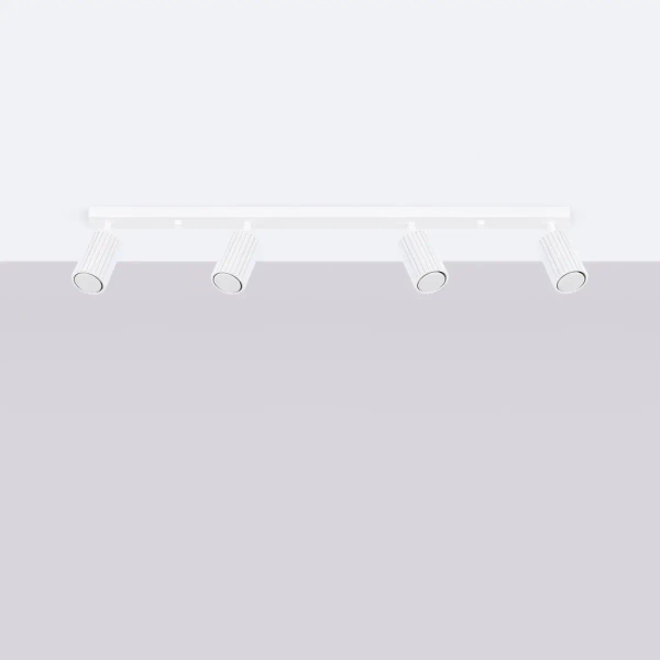 Sufitowa lampa na listwie KARBON SL.1546 tubki z regulacją białe