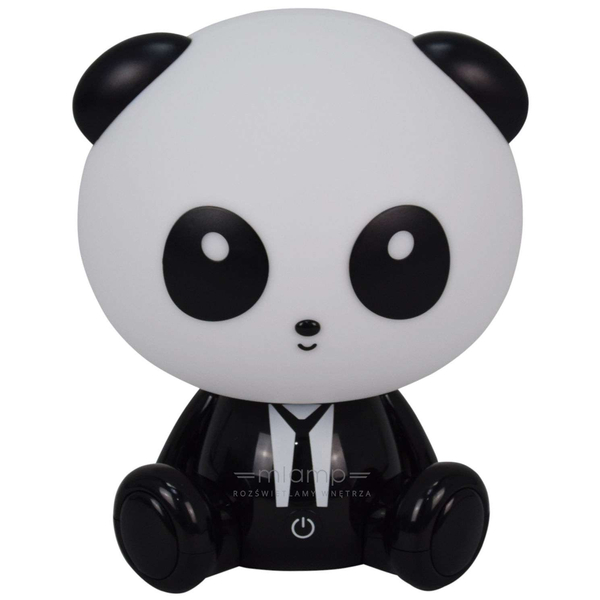 Dziecięca lampka nocna PANDA 327215 LED 2,5W animals biała czarna