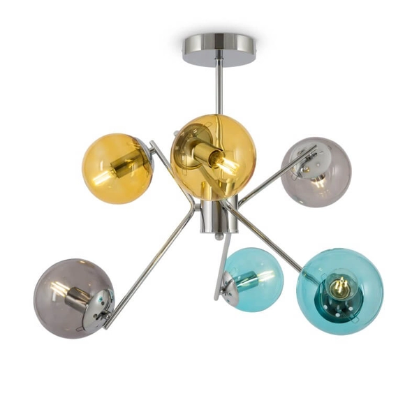 Sufitowa lampa dekoracyjna Nancy MOD139PL-06CH Maytoni bańki chrom