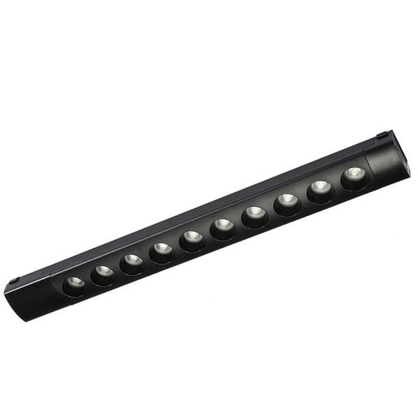 Magnetyczna lampa szynowa podłużna 962 Domeno LED 10W 3000K czarna