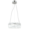 Okrągła lampa zwis Nosta PND-34364-2-CH-CL LED 24W 3000K przezroczysty