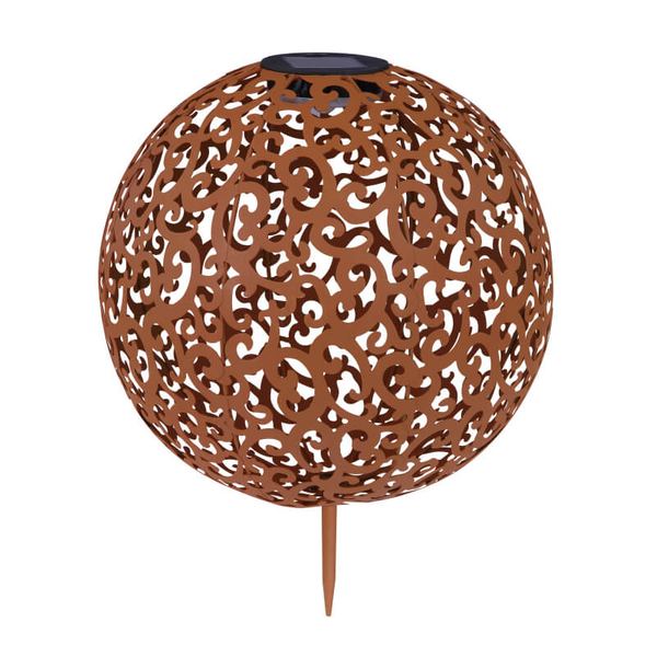 Lampka ogrodowa Solar 33744R Globo LED 0,12W 3000K kula ball IP44 miedziana