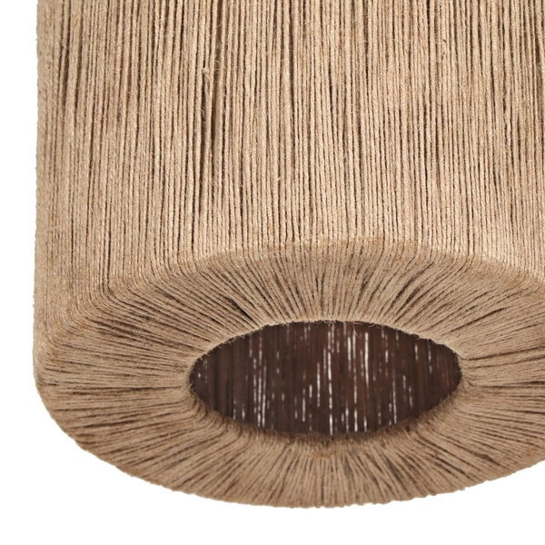 Wielopunktowa lampa wisząca SMILLA 366800436 boho z juty beżowa czarna