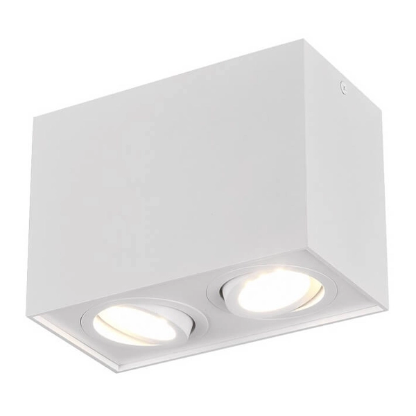 Lampa sufitowa Biscuit 613000231 Trio prostokątna kuchenna biała