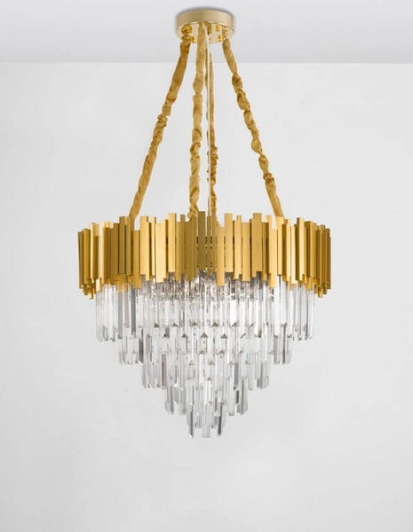 Nowoczesna lampa wisząca Campana złoty żyrandol do pokoju