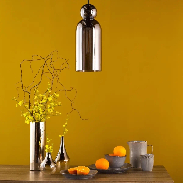 Loftowa wisząca lampa Tao TAO0110 do salonu czarny przydymiona