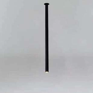 Podtynkowa LAMPA sufitowa ALHA T 9000 Shilo wpuszczana OPRAWA do zabudowy sopel tuba czarna