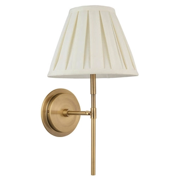 Sypialniana lampa ścienna Rennes & Carla 103346 kremowa mosiądz