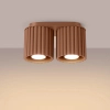 Podwójna sufitowa lampa tuba AURA mocca SL.1805 2xGU10 do gabinetu