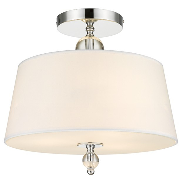 Abażurowa LAMPA sufitowa CANCUN C03957WH Cosmolight klasyczna do salonu biała