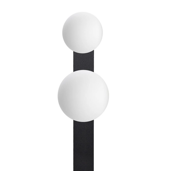 Szklane kule loft GIGI 50903402 natynkowy plafon biały czarny