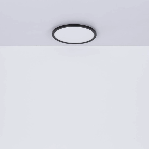 Nowoczesna LAMPA sufitowa SAPANA 41562-24B Globo okrągły plafon LED 24W 3000K do łazienki IP44 czarny