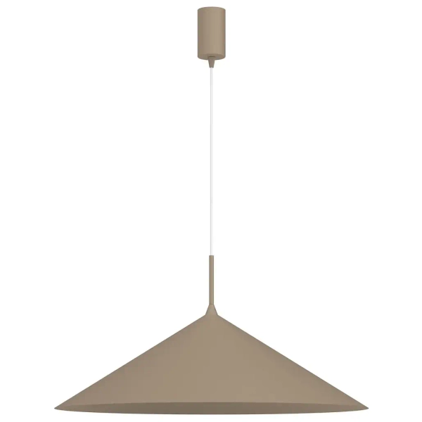 Wisząca lampa do salonu Capital MLP2471 stożek regulowana beżowy
