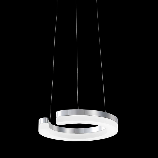 Okrągła lampa wisząca Blunder MD1202214-1A Italux LED 11,5W 3000K chrom