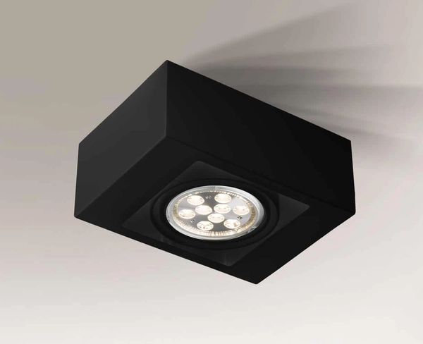 Sufitowa lampa kostka UTO 7098 Shilo natynkowa regulowana czarna