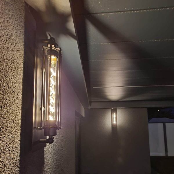 Industrialna lampa ścienna RETRO 1010BL0009 metalowa kinkiet retro czarny