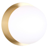 Ścienna LAMPA kula CAPE TOWN W01063BR Cosmolight kinkiet szklany do przedpokoju ball mosiądz