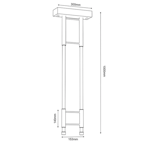 Minimalistyczna lampa sufitowa Alha 9072 Dohar LED 29W 4000K metalowa biała czarna