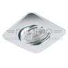Oczko LAMPA sufitowa Bello Orlicki Design metalowa OPRAWA regulowana wpust kwadratowy chrom