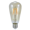 Klimatyczna żarówka podłużna Vintage Amber 304513 Polux ST64 LED 4W E27 edison 350lm 230V biała ciepła