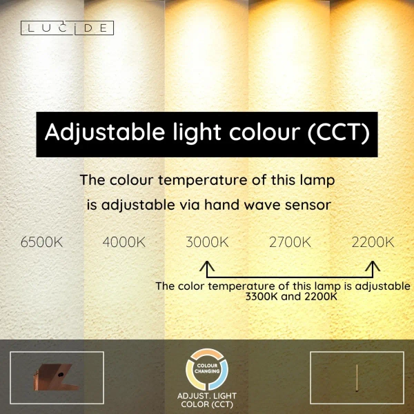 Podłużna lampa podłogowa Janderin 24705/34/05 LED 17W 2200-3300K brązowa