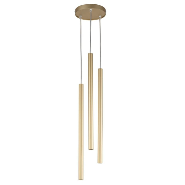 Lampa wisząca do salonu Sopel 33624 Sigma zwis sople metalowa złota