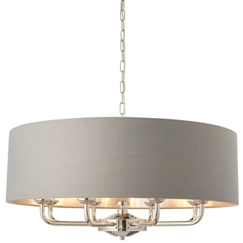 Żyrandol z abażurem Highclere 94415 Endon regulacja długości szary nikiel