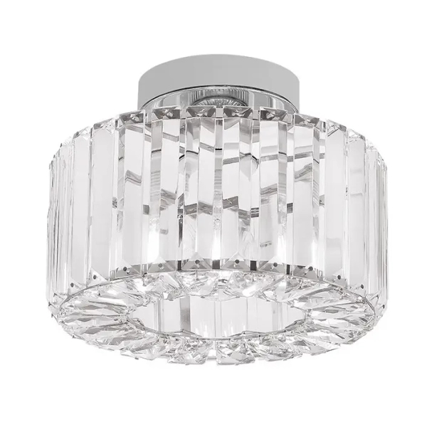 Glamour plafon natynkowy Vetro LP-2910/1C CH okrągły chrom