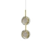 Wisząca lampa EUFORIA złota AZ6736 2xLED 24W 3000K glamour dysk