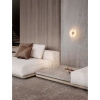 Marmurowy kinkiet ścienny MAIRANA złoty LE44619 1xLED 12W 3000K alabastrowy