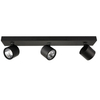 Plafon LAMPA sufitowa BONIVA SPL-2854-3B-BL Italux metalowa OPRAWA regulowane LED 15W 3000K reflektorki na listwie czarne
