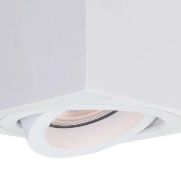 Spot LAMPA sufitowa EMILIO IT8004S1-WH Italux metalowa OPRAWA prostokątna downlight biały