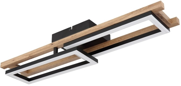 Lampa sufitowa regulowana Illa 67266D LED 20W czarna drewno