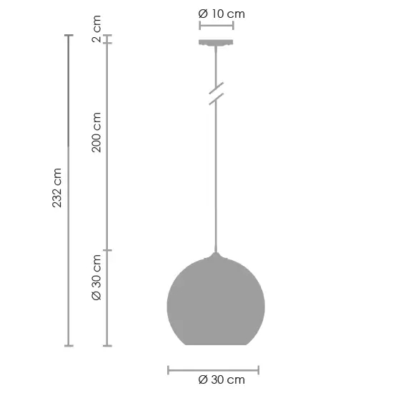 Wisząca lampa ball Glow ST-9021-M copper Step klosz lustrzany miedziana
