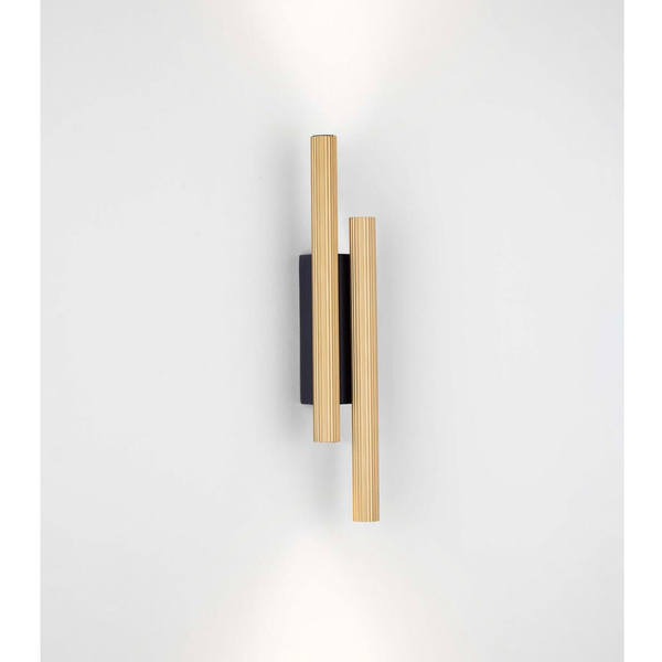 Podłużna lampa ścienna VELASCO LE44925 LED 15W 3000K tubki złote